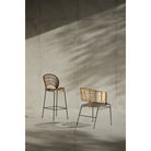 Silla de mimbre y metal Kamateron