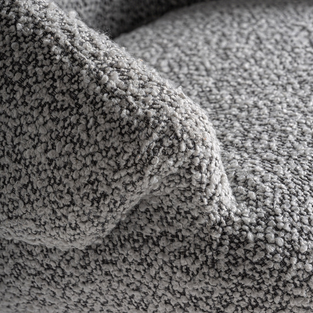 Silla de olmo bicolor y tapizado gris Alcossebre
