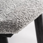 Silla de olmo negro y tapizado gris Alcossebre 51 cm