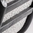 Silla de olmo negro y tapizado gris Alcossebre 51 cm