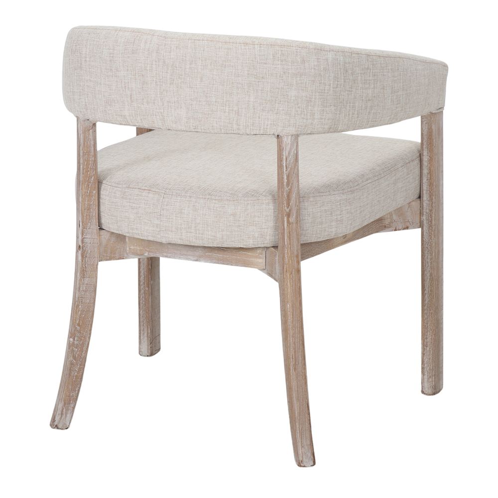 Silla de olmo tapizada con brazos Timoteo