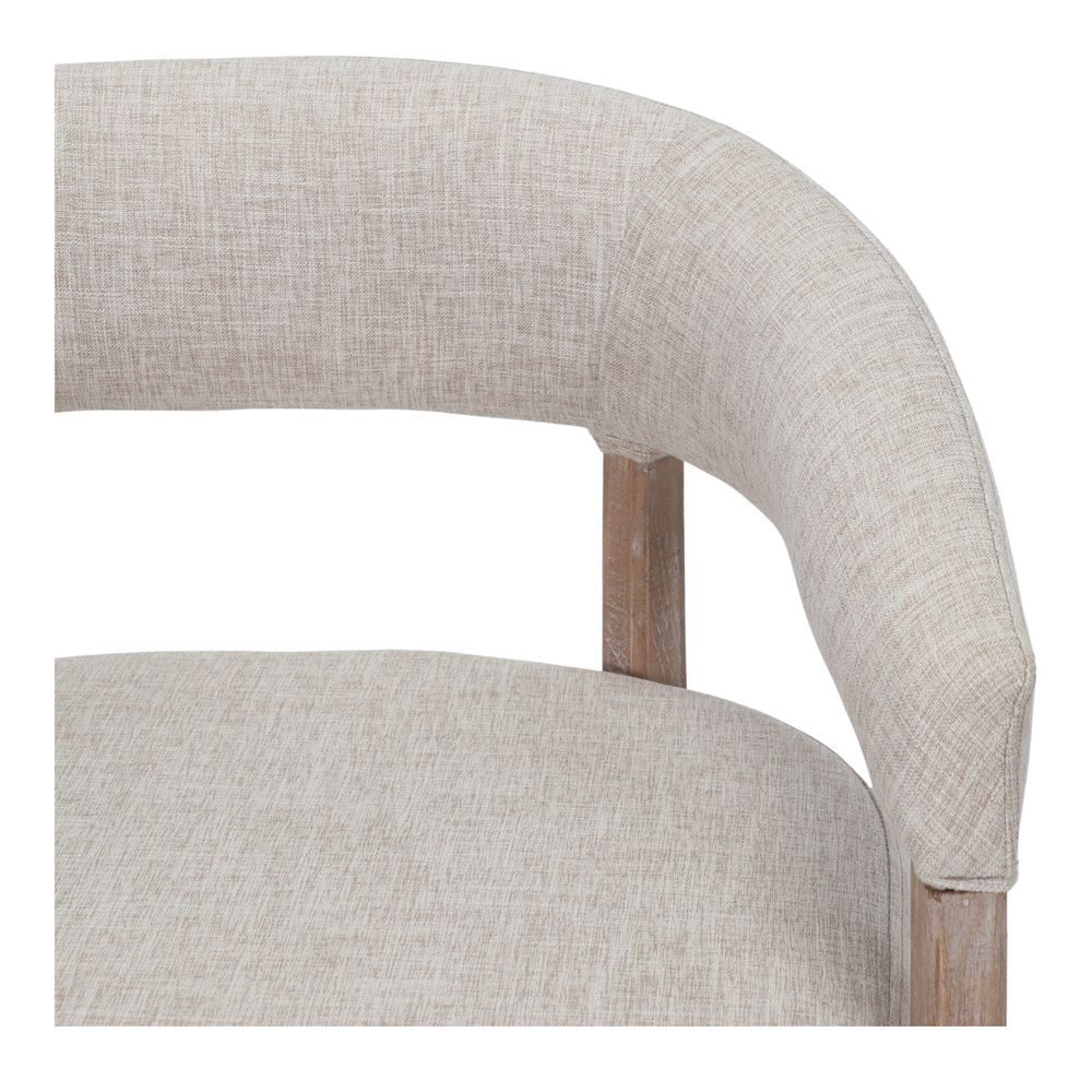 Silla de olmo tapizada con brazos Timoteo