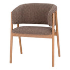 Silla de olmo torneado tapizada Regulus
