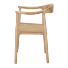 Silla de olmo y cuerda con brazos Etta