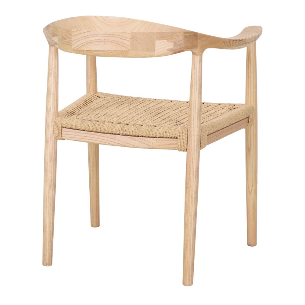 Silla de olmo y cuerda con brazos Etta