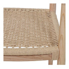 Silla de olmo y cuerda con brazos Etta