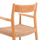 Silla de olmo y cuerda natural Luca