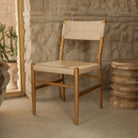 Silla de olmo y cuerda natural Sirio