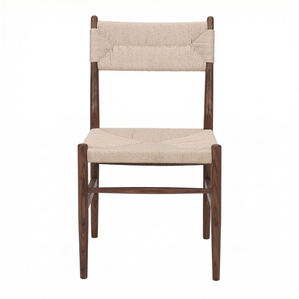 Silla de olmo y cuerda trenzada Sirio