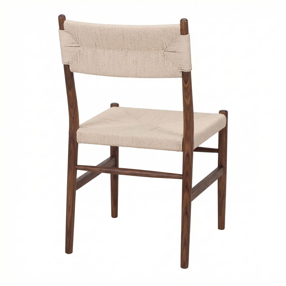 Silla de olmo y cuerda trenzada Sirio