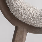 Silla de olmo y tapizado beige Alcossebre 52 cm