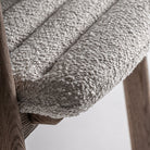 Silla de olmo y tapizado beige Alcossebre 62 cm