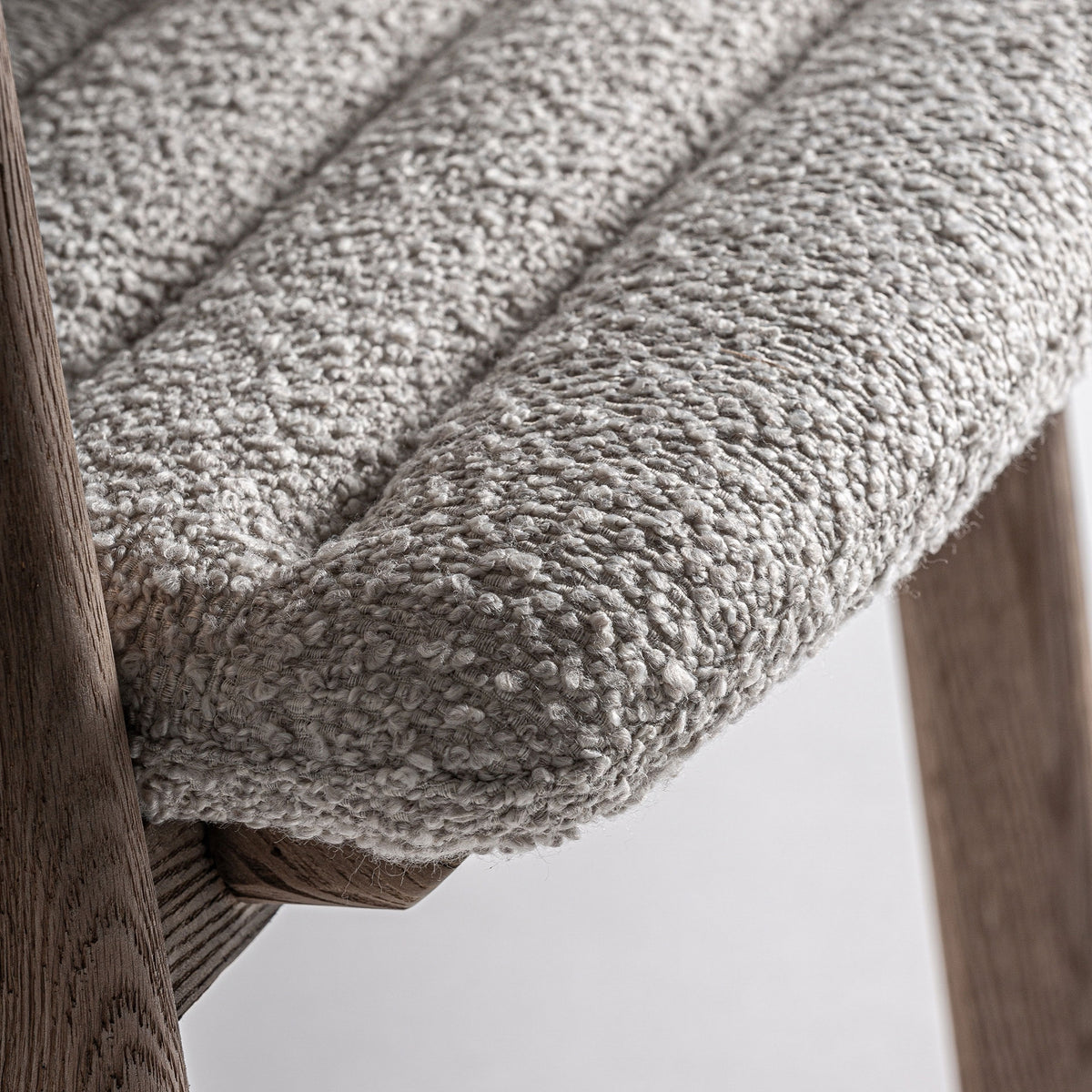 Silla de olmo y tapizado beige Alcossebre 62 cm