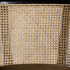 Silla de ratán y terciopelo camel Balàfia