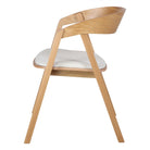Silla de roble tapizada Marzia