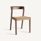 Silla de roble y fibra natural Tagomago