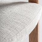 Silla de roble y tapizado beige Llutxent