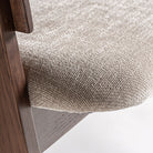 Silla de roble y tapizado beige Orihuela