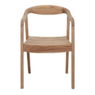Silla de teca con brazos Iris