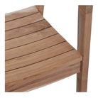Silla de teca con brazos Iris