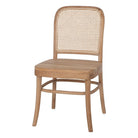 Silla de teca curvada con rejilla Ruperto