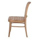 Silla de teca curvada con rejilla Ruperto