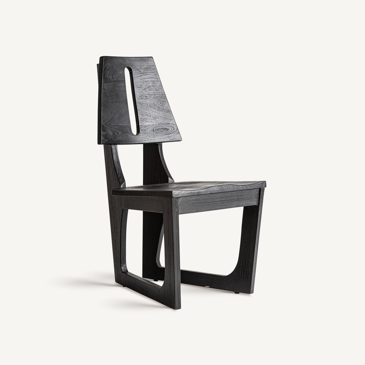 Silla de teca negra Vrsar