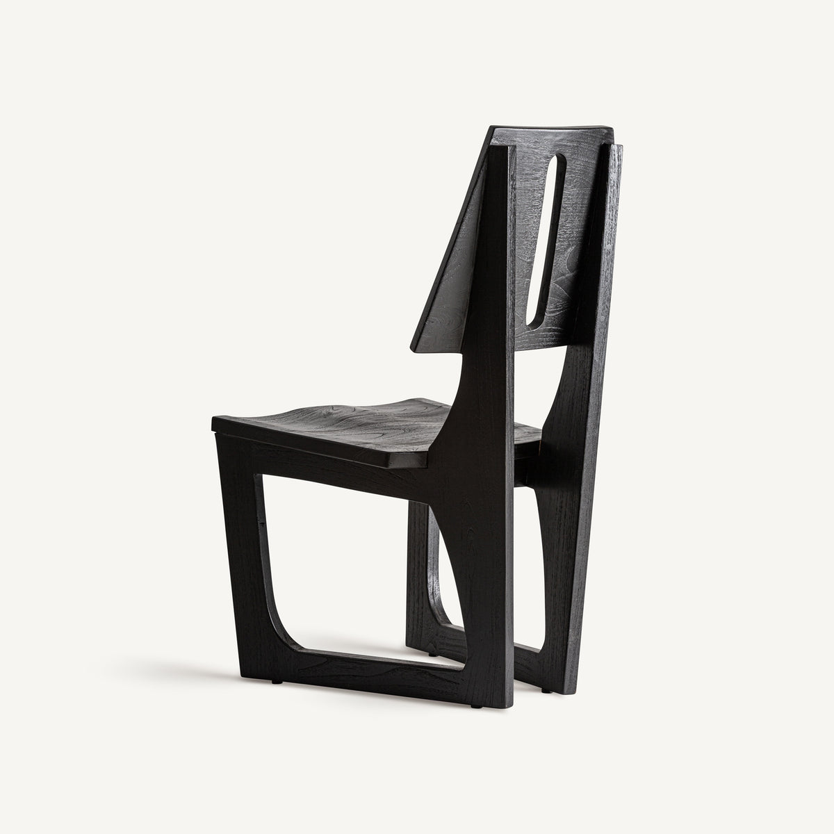 Silla de teca negra Vrsar