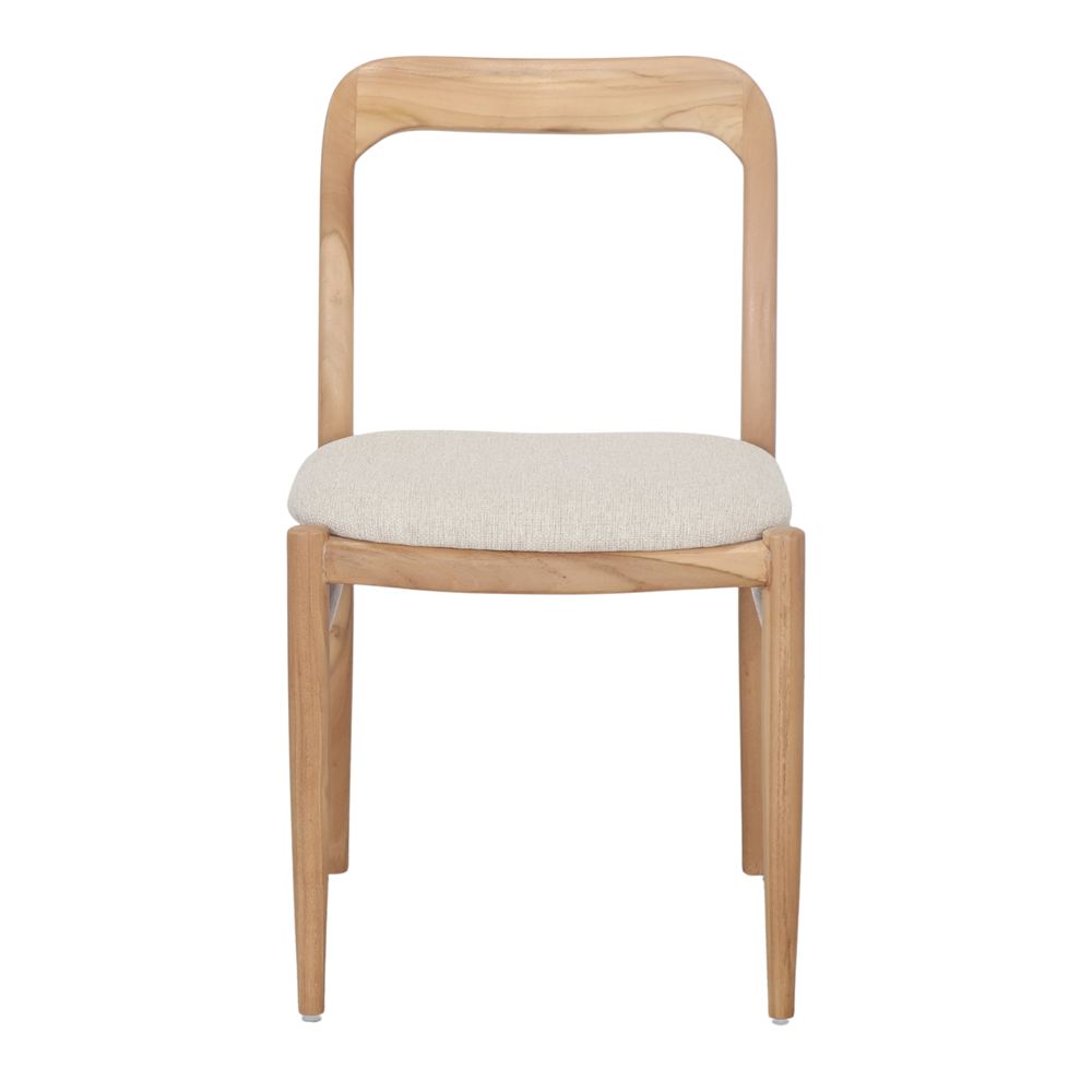 Silla de teca tapizada Aldonza