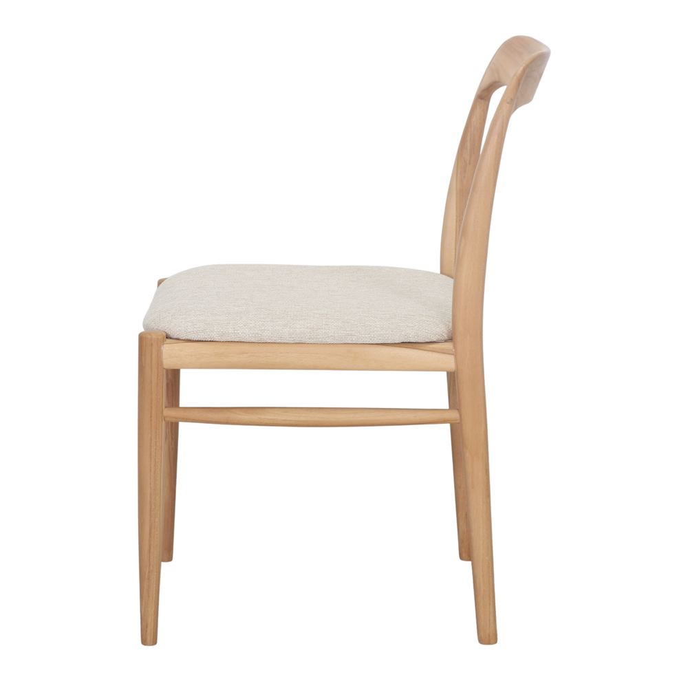 Silla de teca tapizada Aldonza