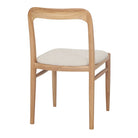 Silla de teca tapizada Aldonza