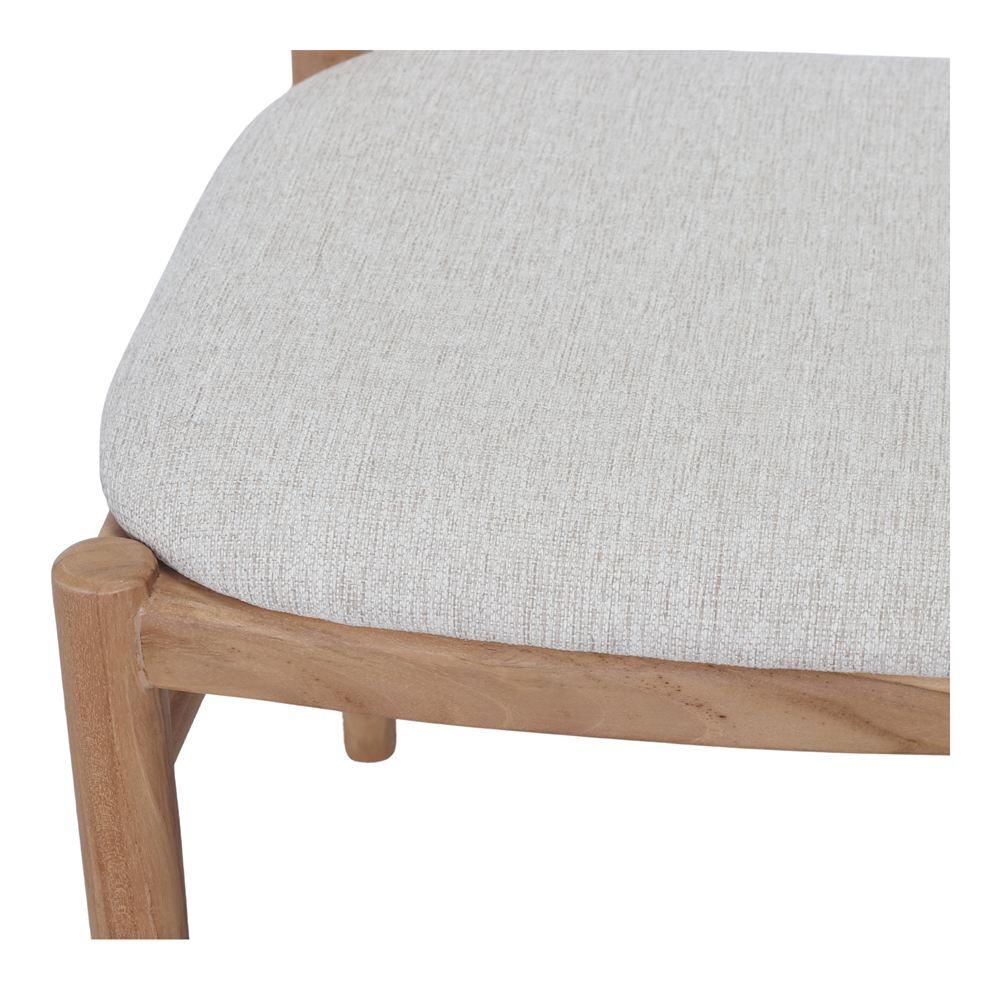 Silla de teca tapizada Aldonza