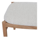 Silla de teca tapizada Aldonza
