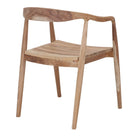 Silla de teca torneada con brazos Arianna