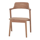 Silla de teca torneada natural Rufina