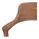 Silla de teca torneada natural Rufina