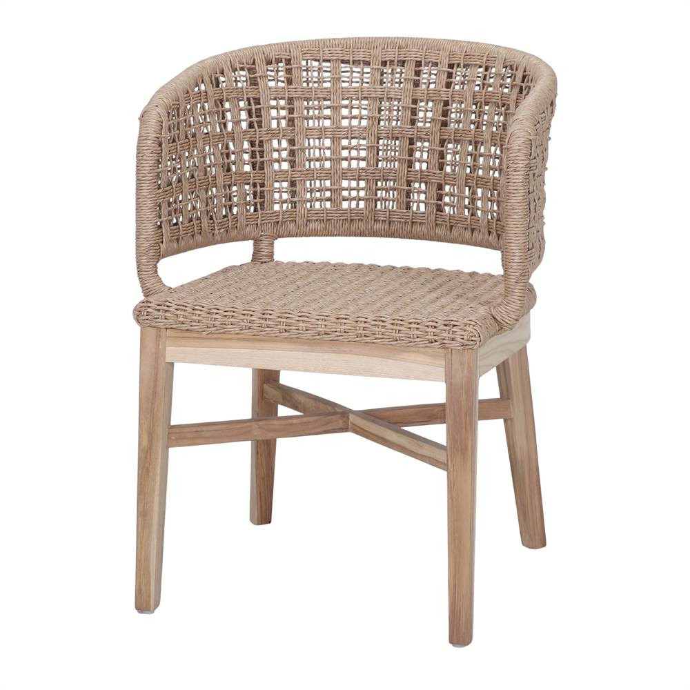Silla de teca y cuerda Germana