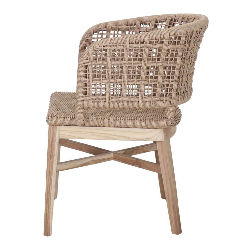 Silla de teca y cuerda Germana