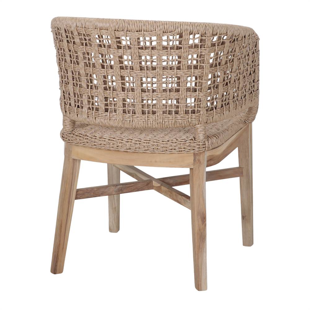 Silla de teca y cuerda Germana