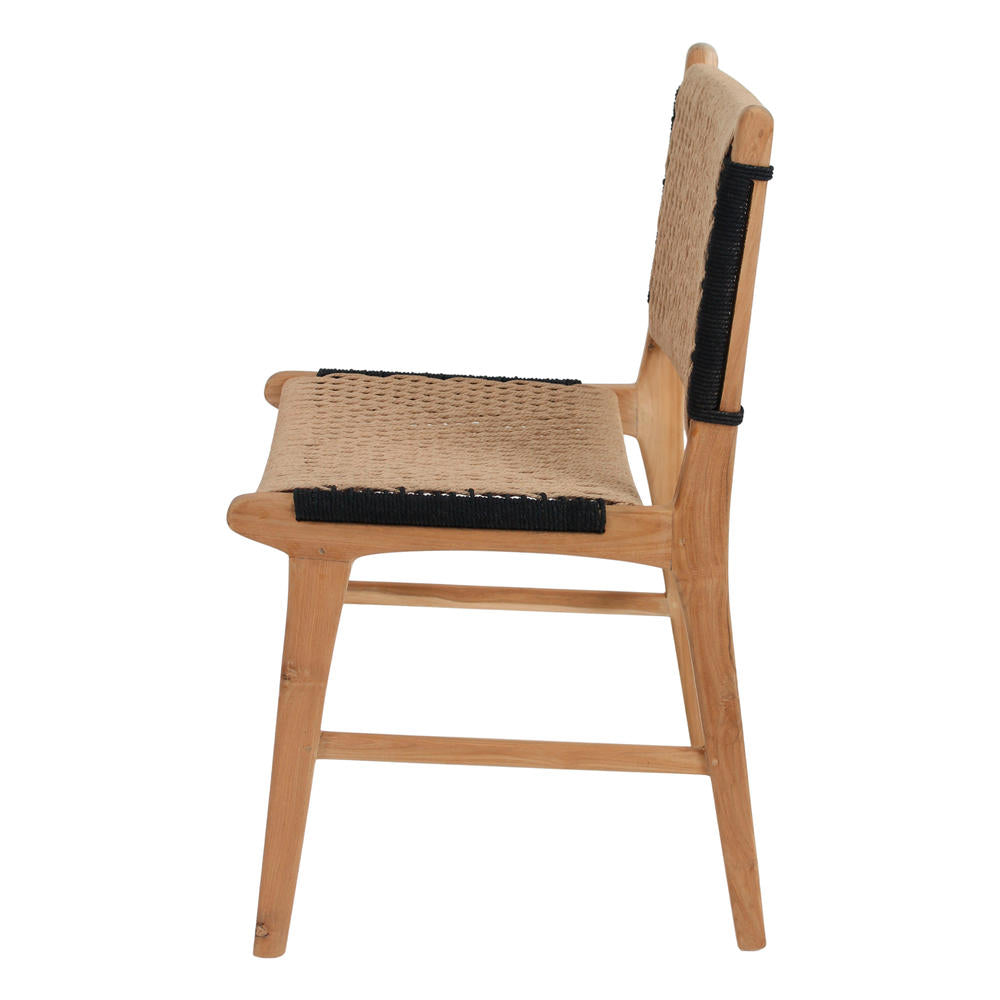 Silla de teca y cuerda natural Leyre