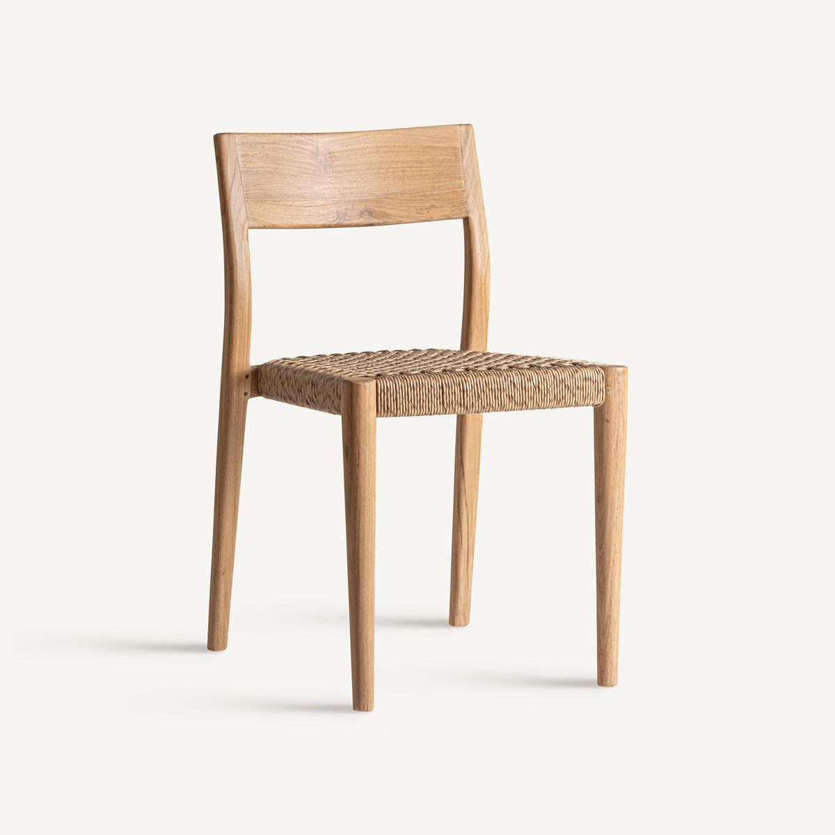 Silla de teca y cuerda Šipan