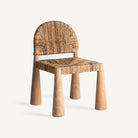 Silla de teca y enea Benigembla