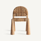 Silla de teca y enea Benigembla