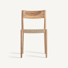 Silla de teca y fibra natural Montanejos