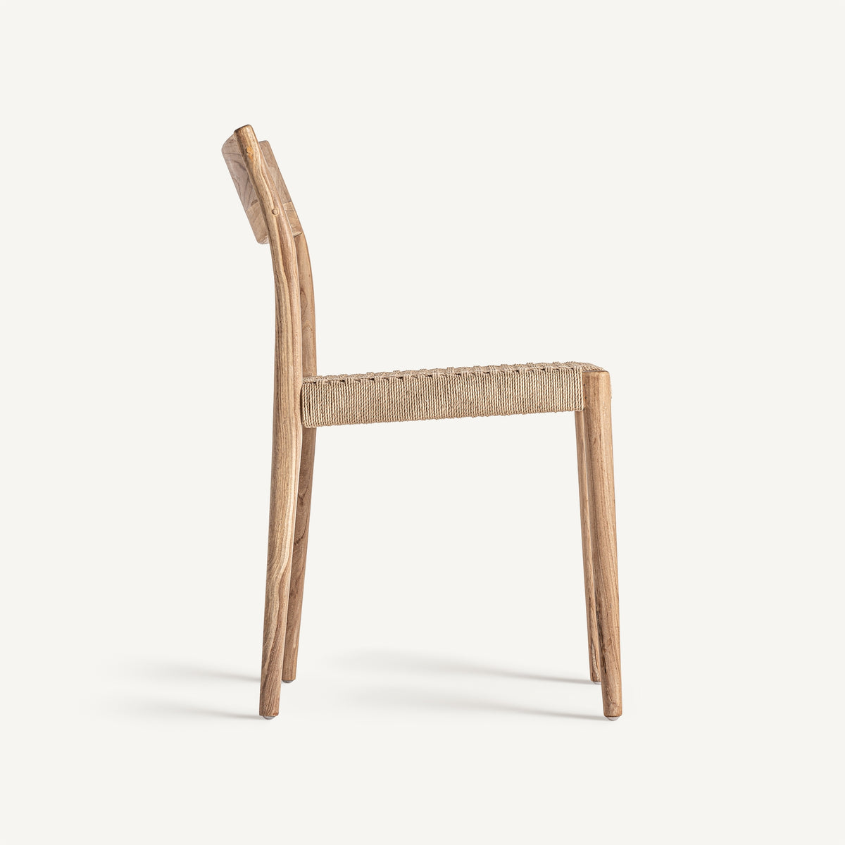 Silla de teca y fibra natural Montanejos