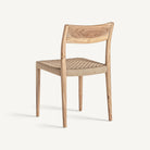 Silla de teca y fibra natural Montanejos