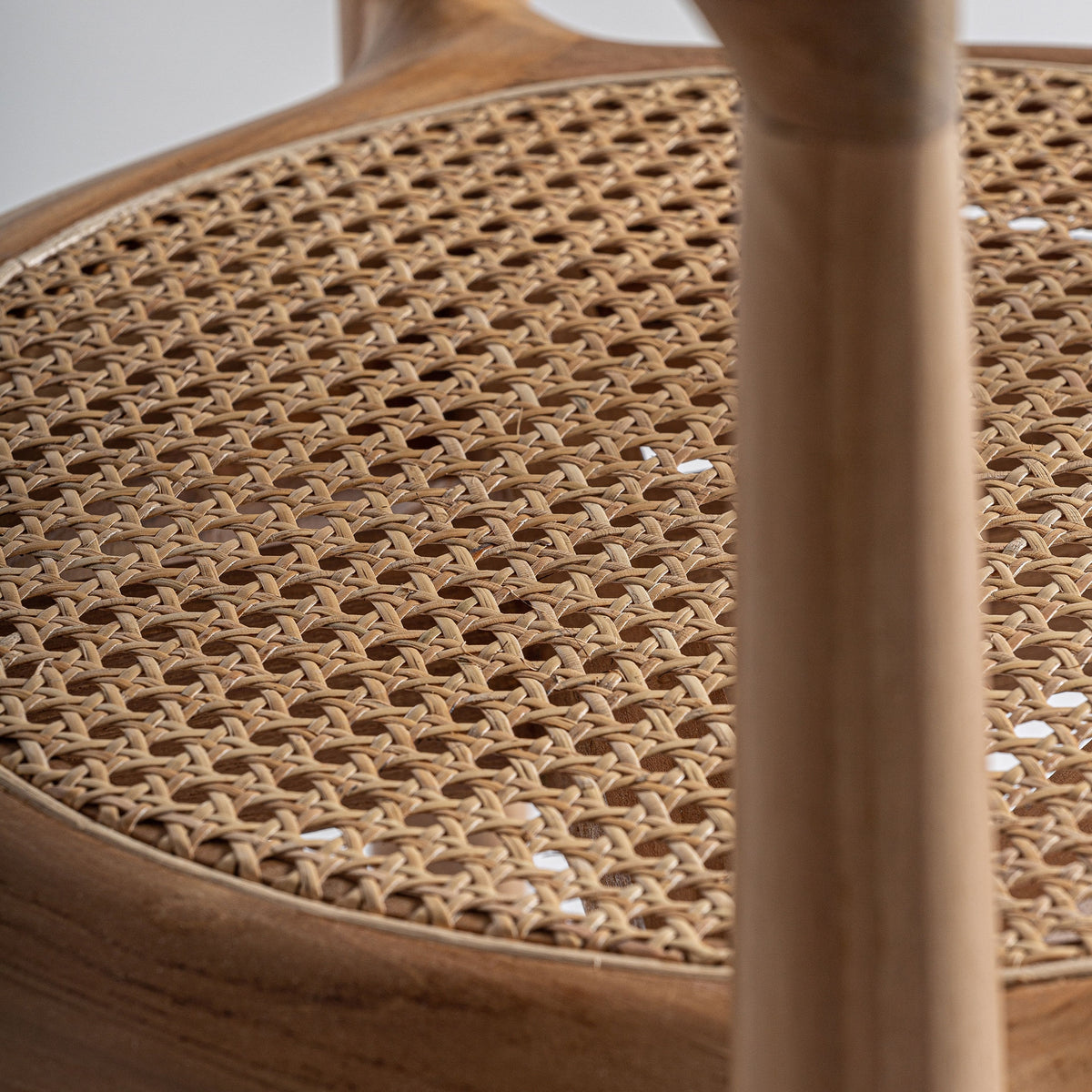 Silla de teca y ratán Portinatx