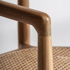 Silla de teca y ratán Portinatx