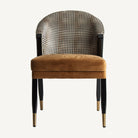 Silla de terciopelo ocre Segorbe