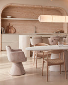Silla giratoria Niza Velia Beige